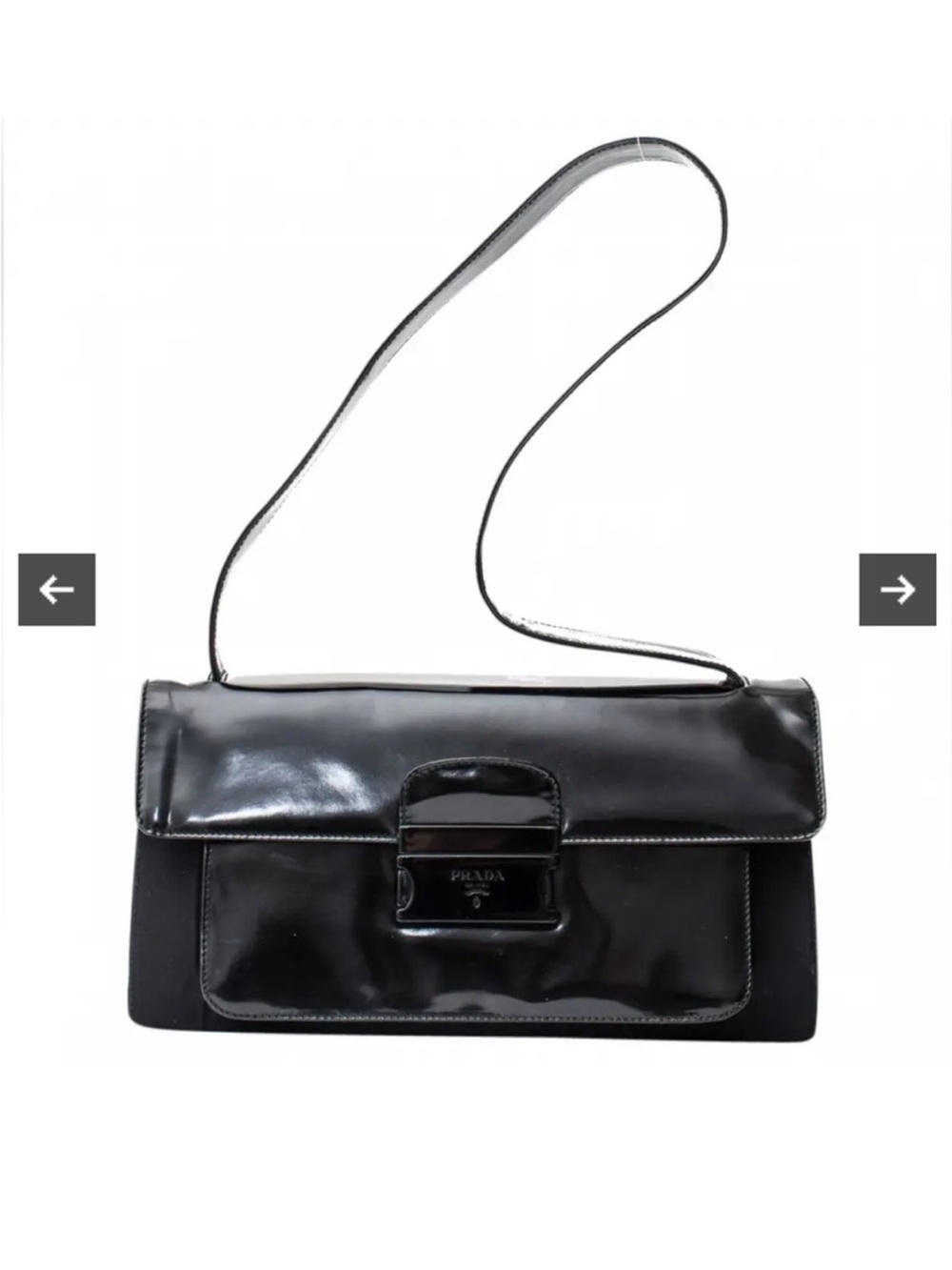 Vintage Prada Tessuto Spazzolato shoulder bag